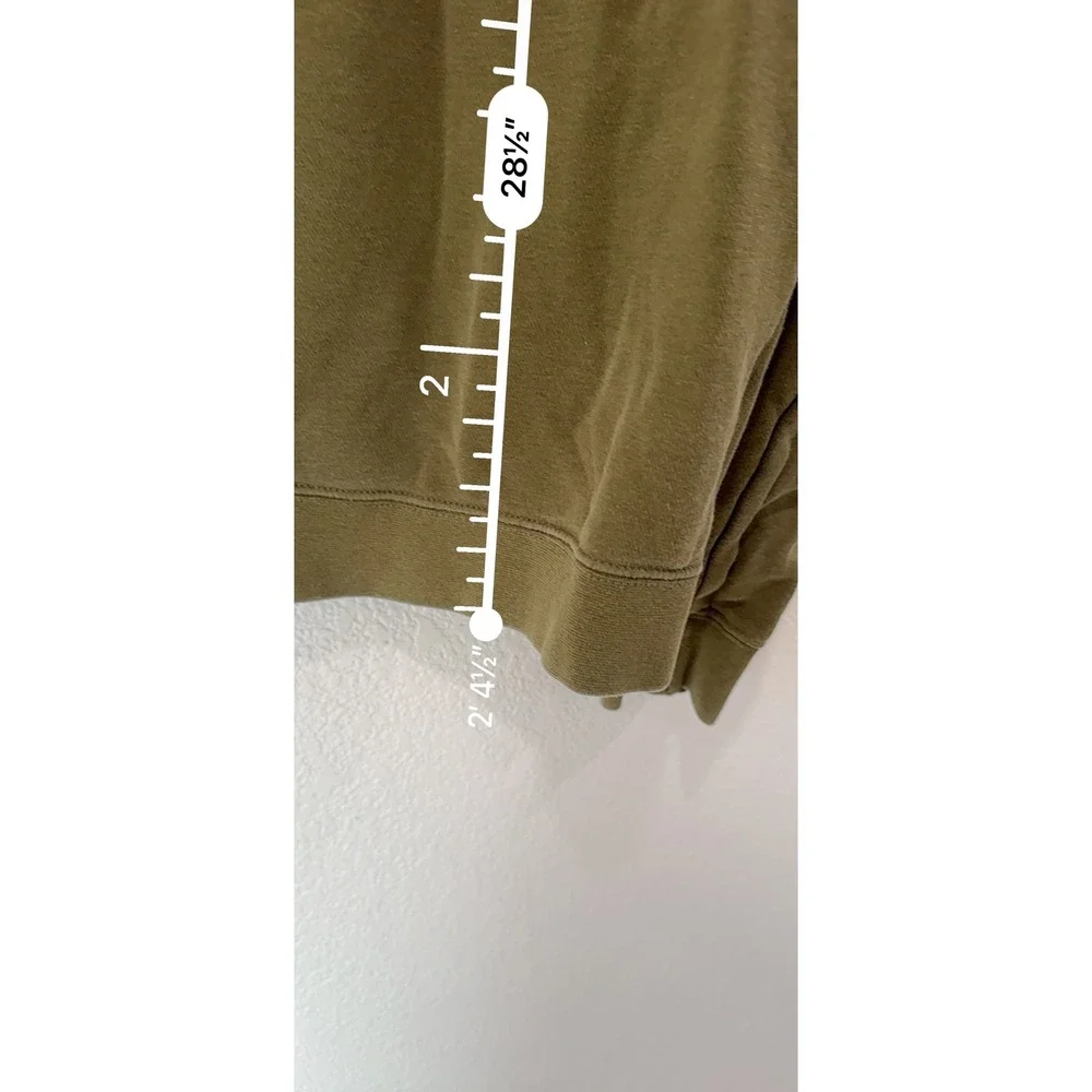 Nike Hoodie Mens Large Olive Green Orange Box Logo Pullover Gorpcore Streetwear